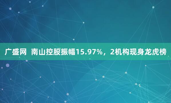 广盛网  南山控股振幅15.97%，2机构现身龙虎榜